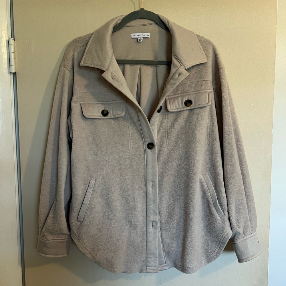 Sincerely Jules Women's Beige Utility Jacket